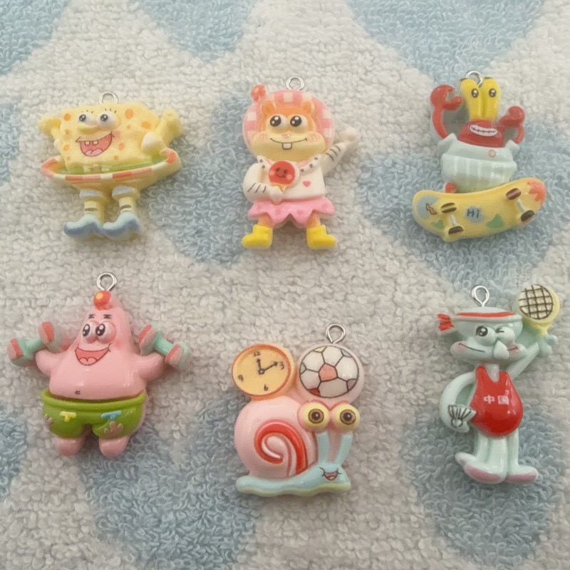 Party Games Questions - 10개 만화 캐릭터 레진 펜던트, DIY