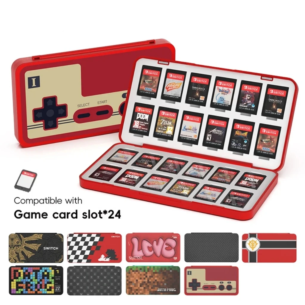 Party Games Nintendo - DATA FROG 24-in-1 게임 카드 홀더