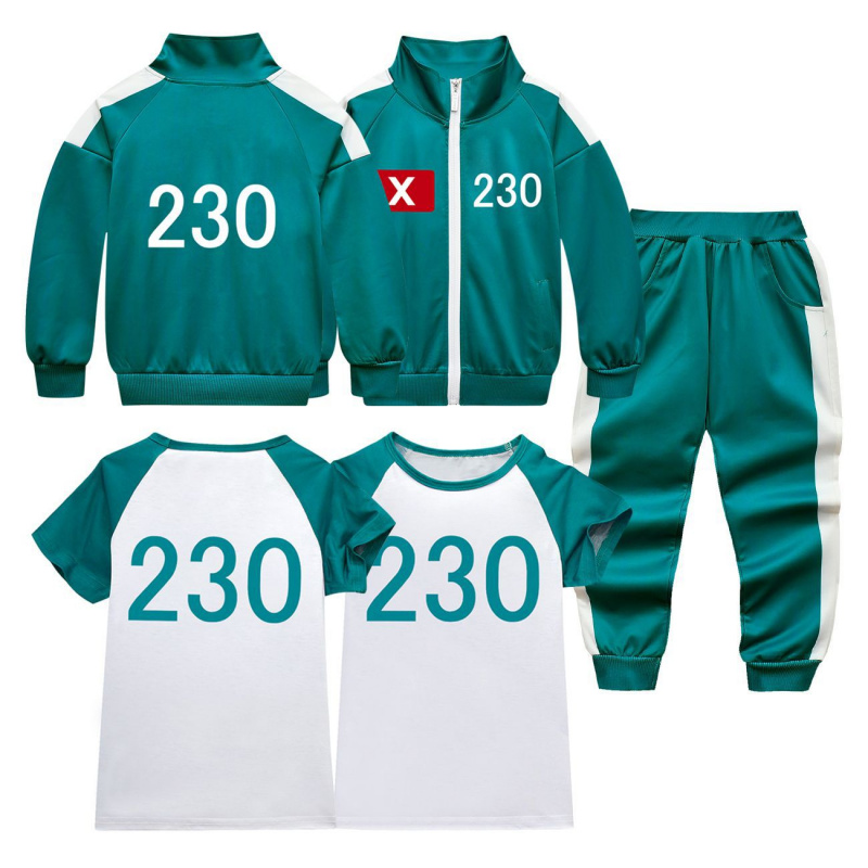 2025년 신제품 어린이 맞춤형 오징어 게임 2 의류  - Party Games Children 리뷰 및 가격