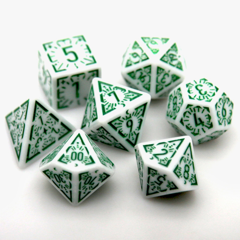 7 개/대 다면 주사위 새로운 질감 패턴 게임 DnD  - Party Games App 리뷰 및 가격